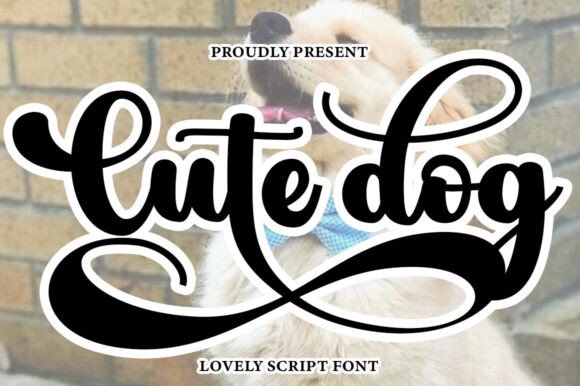 Cute Dog Font: Elegance in Every Stroke